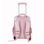 Mochila Elf C/carro B.goma 6463A 2 Div Rosa